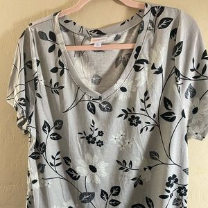 Lularoe Floral Christy T-EUC-XL